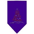 Unconditional Love Peace Tree Rhinestone Bandana Purple Large UN852151